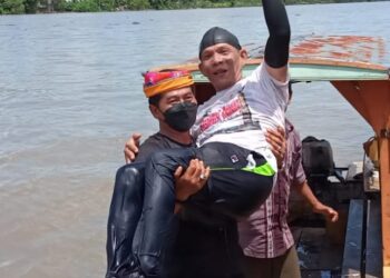 Berhasil Renangi Sungai Kayan Sejauh 3,8 Km, Gubernur Zainal Apresiasi Semangat Ibrahim Rusli
