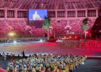 Singal dan Batik Kaltara Turut Meriahkan Pembukaan PON XX Papua