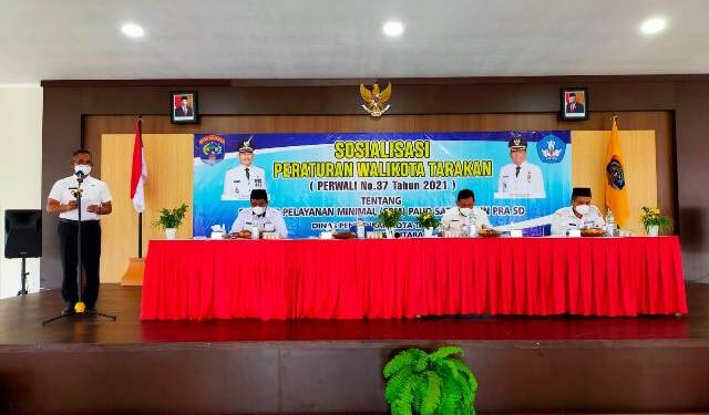 Buka Sosialisasi Perwali Tarakan Nomor 37 Tahun 2021, Wali Kota Khairul Tekankan Harus Ada SPM Melaksanakan PAUD