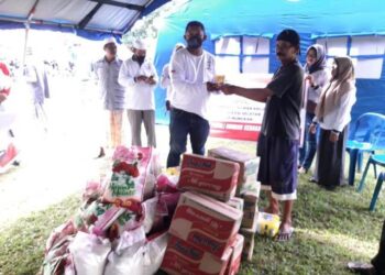 KKSS dan IPSS Nunukan Bantu Korban Kebakaran di Kelurahan Nunukan Timur