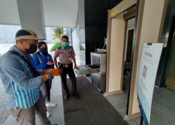 Lindungi Pegawai dari Covid-19, KPwBI Provinsi Kaltara Terapkan Screening dengan Aplikasi Peduli Lindungi