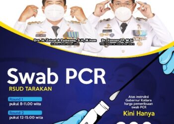 Ikuti Instruksi Gubernur Kaltara, RSUD Tarakan Layani 3 Tahap Pemeriksaan Swab PCR dengan Tarif 300 Ribu