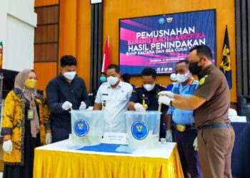 Musnahkan Sabu 1,9 Kg, Amankan Tiga Tersangka, Dua Orang Warga Binaan Lapas Tarakan