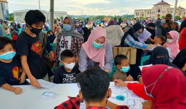Akselerasi Binda Kaltara dan Pemkot Tarakan Gelar Vaksinasi Anak 6-11 Tahun Disambut Antusias Masyarakat