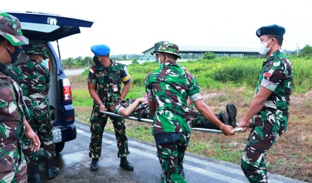 Antisipasi Kondisi Emergency, Lanud Anang Busra Gelar Latihan Crash Team