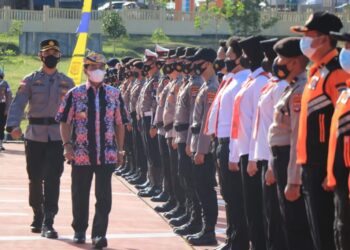 Pimpin Apel Gelar Pasukan Operasi Lilin 2021, Gubernur Zainal Ajak Bahu-membahu Cegah Varian Omicron