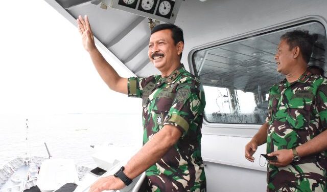 Pangkoarmada II Tinjau Kesiapan Lantamal XIII Sebagai Pangkalan Wilayah Pebatasan