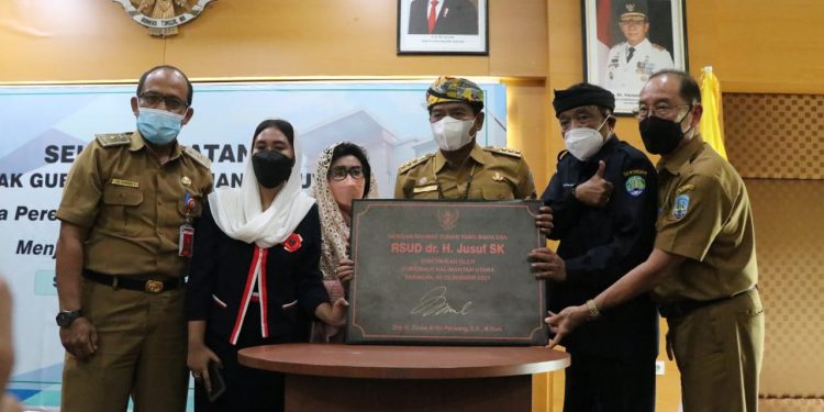 Resmikan Nama RSUD dr. H. Jusuf SK, Gubernur Zainal Pastikan Telah Melalui Tahapan dan Pertimbangan