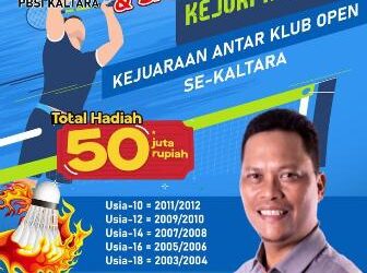 Pengprov PBSI Kaltara Gelar Kejurprov 2021, Perebutkan Total Hadiah Rp 50 Juta