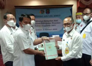 Pemkab Nunukan Terima 54 Sertifikat Tanah dari Kantor Pertanahan