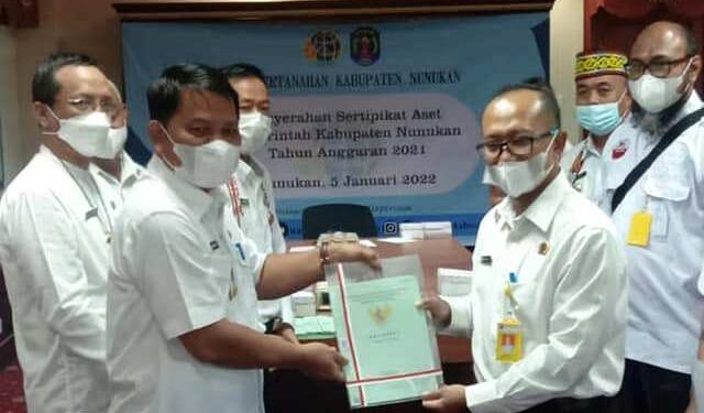 Pemkab Nunukan Terima 54 Sertifikat Tanah dari Kantor Pertanahan
