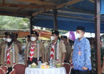 Hadiri Pelantikan Pengurus Kwarcab Gerakan Pramuka Nunukan, Gubernur Zainal Turut Bermalam di Perkemahan