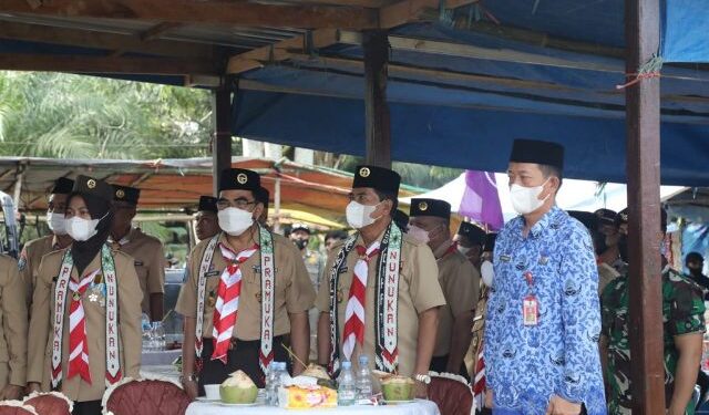 Hadiri Pelantikan Pengurus Kwarcab Gerakan Pramuka Nunukan, Gubernur Zainal Turut Bermalam di Perkemahan