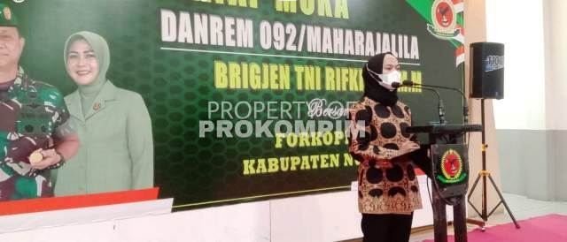 Bupati Laura Sambut Danrem 092/Maharajalila yang Baru dengan Ramah Tamah