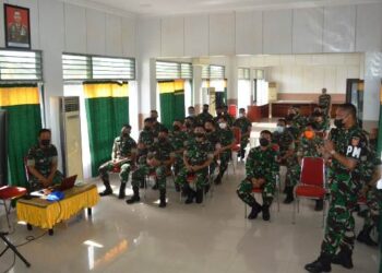 Subdenpom VI/3-2 Trk Gelar Sosialisasi Ketentuan Mengemudi di Markas Kodim 0907/Trk