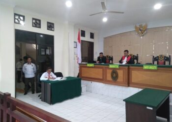 Sidang di PN Tarakan, Jumat (14/1/2022). (foto: IST)
