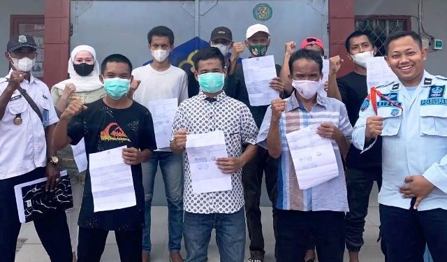 9 Warga Binaan Lapas Tarakan Bebas Asimilasi Khusus Covid-19