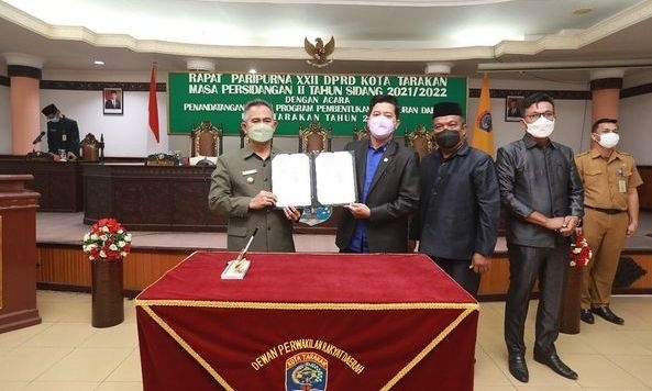Pemkot dan DPRD Tarakan Sepakati 11 Usulan Raperda Dibahas di Tahun 2022