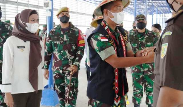 Bupati Laura Sambut Kedatangan Dandim 0911/Nunukan Letkol Inf Albert Franstesca