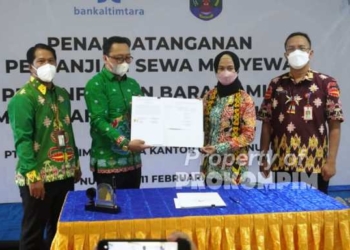 Pemkab Nunukan dan PT BPD Kaltim Kaltara Tandatangani Perjanjian Kerja Sama Sewa Menyewa Penggunaan Barang Milik Pemerintah Daerah