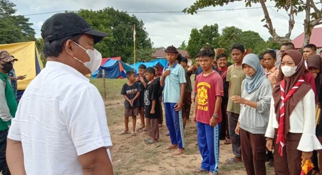 Kunjungi Perkemahan Pramuka Penggalang di Tulin Unsoi, Wabup Hanafiah Beri Motivasi