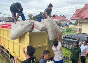 Distribusikan Bantuan untuk Korban Banjir Tiga Kecamatan di Nunukan