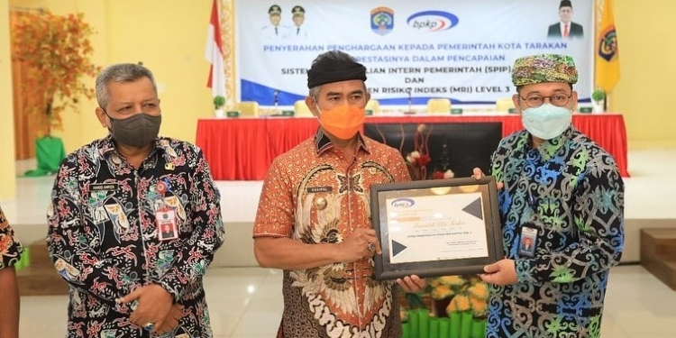 Pemkot Tarakan Raih Penghargaan SPIP Level 3 dari BPKP-RI
