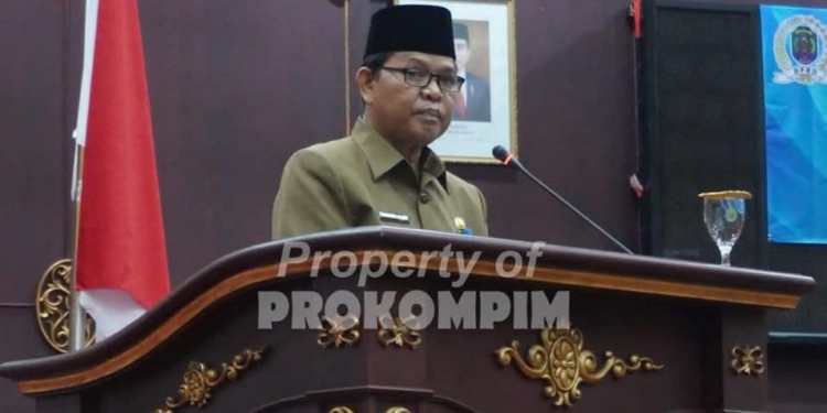 Wabup Hanafiah Sampaikan LKPj Bupati Nunukan Akhir Tahun Anggaran 2021