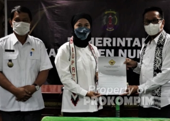 Bupati dan Wabup Nunukan Hadiri Penyerahan LHP BPK Atas Bantuan Keuangan Parpol Tahun 2021