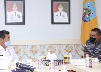 Wagub Yansen Terima Kunjungan Kehormatan Danlatamal XIII