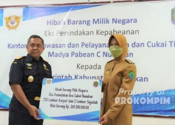 Pemkab Terima Hibah BMN Hasil Penindakkan Bea Cukai Nunukan