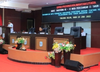 Pemprov Kaltara Serahkan Nota Pengantar Pertanggungjawaban APBD 2021