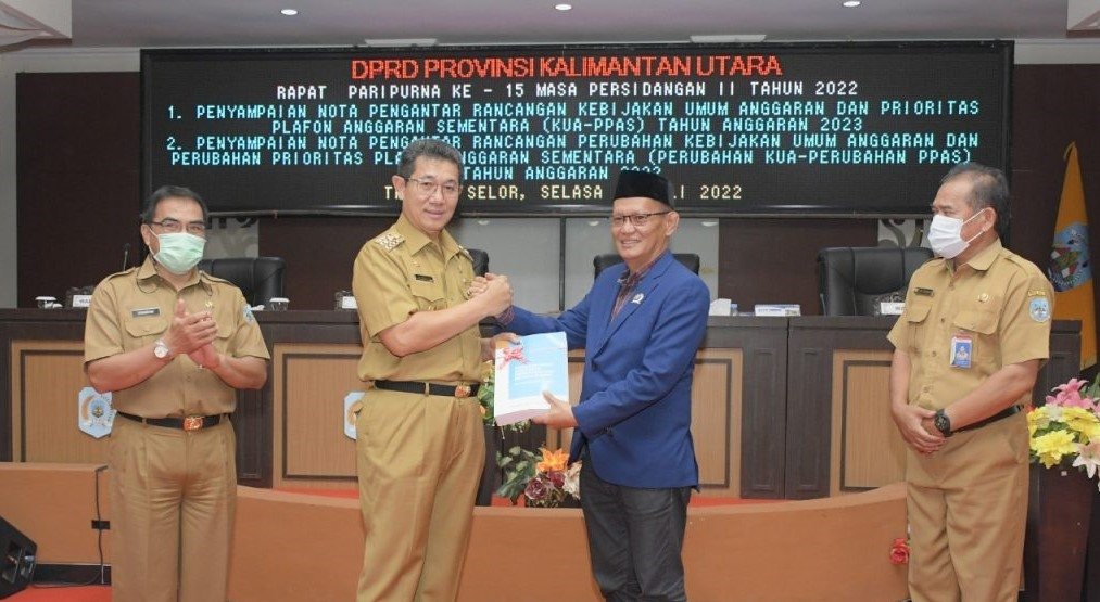 Pemprov Kaltara Sampaikan KUA PPAS APBD Perubahan TA 2022 Serta KUA PPAS APBD TA 2023