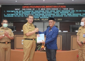 Pemprov Kaltara Sampaikan KUA PPAS APBD Perubahan TA 2022 Serta KUA PPAS APBD TA 2023