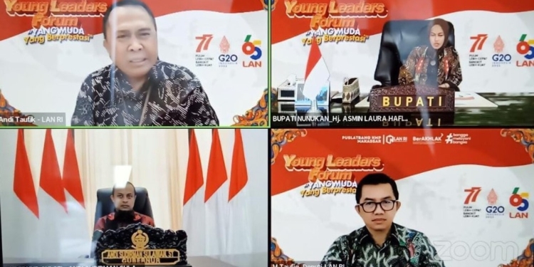 Bupati Laura Sampaikan Tema Spirit Pemimpin Muda Membangun Tapal Batas Negara