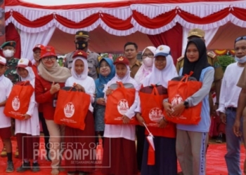 Wabup Hanafiah Hadiri Puncak HAN di Desa Atap