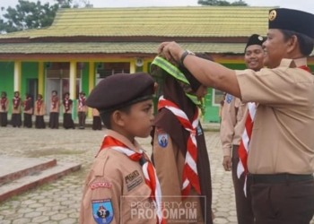 Wabup Hanafiah Lantik Anggota Saka Bahari Angkatan ke-9 Lanal Nunukan
