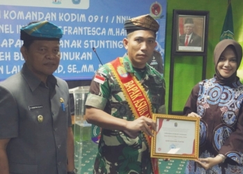 Bupati Laura Kukuhkan Dandim 0911/Nunukan Sebagai Bapak Asuh Anak Stunting