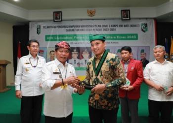 Gubernur Kaltara dan Wakil Gubernur Hadiri Pelantikan HMI dan KOHATI Cabang Tanjung Selor