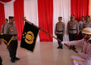 Upacara Penilaian Nilai-nilai Tribrata Dalam Rangka Pembinaan Tradisi Hari Bhayangkara ke-77