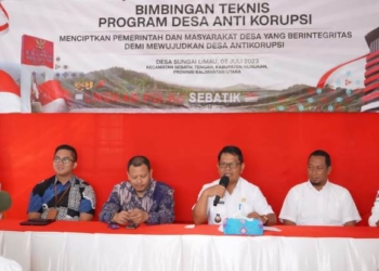 Jadi Calon Percontohan Desa Anti Korupsi, KPK Gelar Bimtek di Desa Sungai Limau