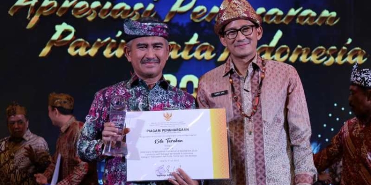 Pemkot Tarakan Raih Apresiasi Pemasaran Pariwisata Indonesia 2023