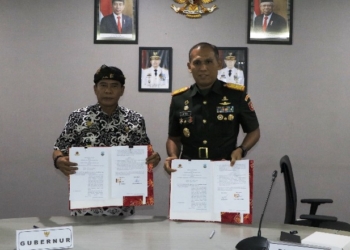 Pemprov Gandeng Korem Upayakan Normalisasi Sungai Selor