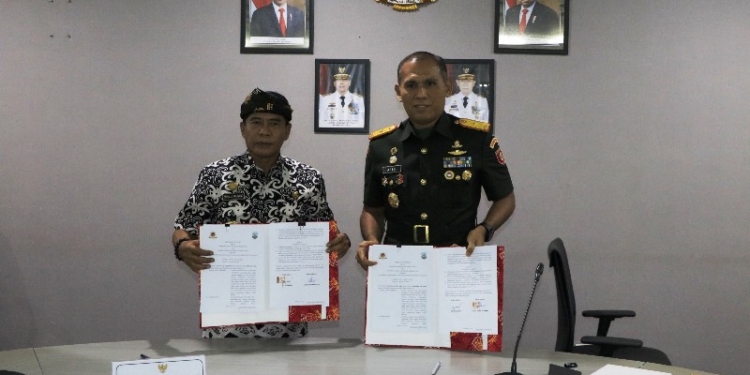 Pemprov Gandeng Korem Upayakan Normalisasi Sungai Selor