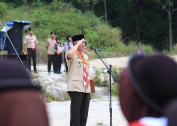 Wali Kota Irup Upacara Peringatan Hari Pramuka ke-62
