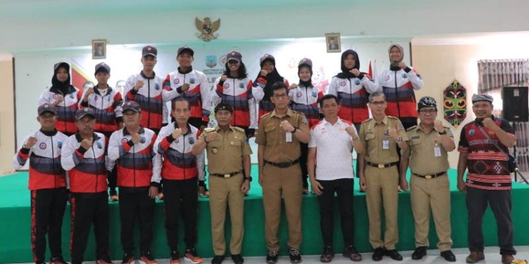 Gubernur Lepas Kontingen Pelajar Kaltara Menuju Popnas XVI Sumsel