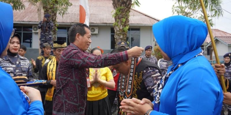 Sekda Serfianus Sambut Danlanal Nunukan yang Baru