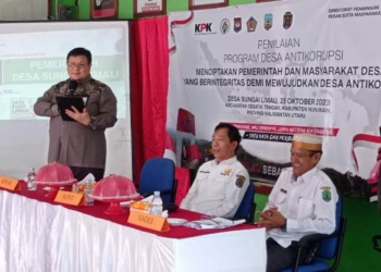 Desa Sungai Limau Ikuti Penilaian Desa Anti Korupsi Nasional 2023