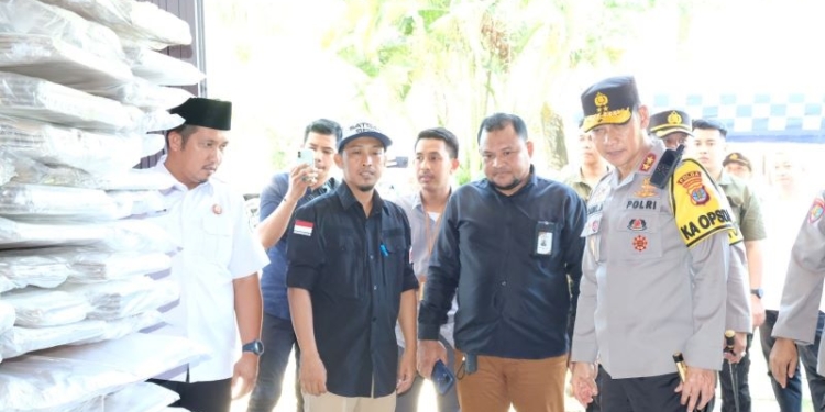 Kapolda Kaltara Kunjungi Gudang Logistik KPU Nunukan