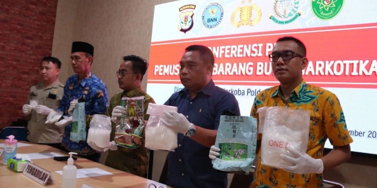 Ditresnarkoba Kaltara Musnahkan 3,148 Kg Barang Bukti Sabu